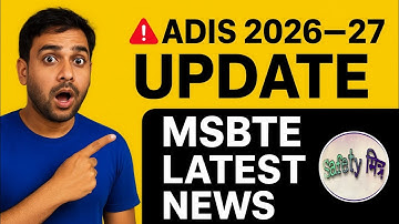 ADIS MSBTE Admission 2026–2027 | Advanced Diploma in Industrial Safety | Full Update & Q&A #hse