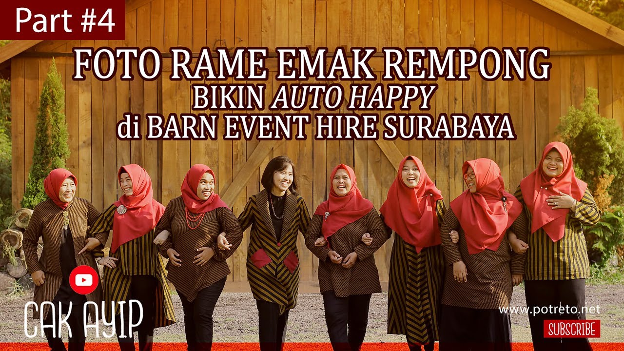 FOTO RAME RAME EMAK REMPONG BIKIN AUTO HAPPY di BARN EVENT HIRE ...