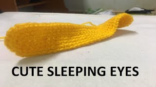 simple yellow eyepatch crochet part 3