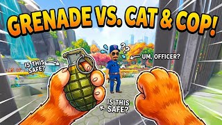 GRENADE EXPLOSION Takes Out CAT in Zoo!ππ₯