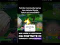 Fortnite Community Games OG #viral #fortnite #gaming #live #funny