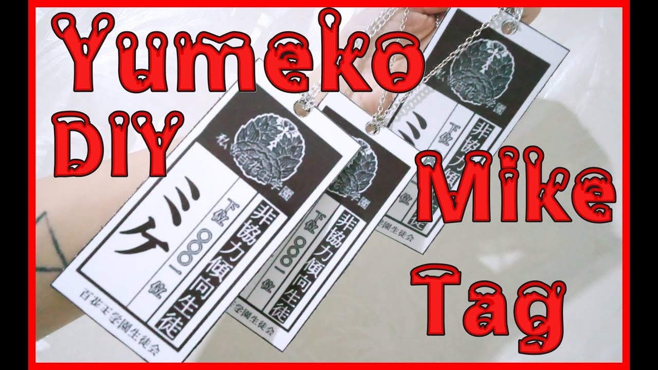Details about   Kakegurui Jabami Yumeko Mike Cosplay Necklace Tag House Pet Tag Badge Dog Tags 