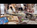 【獣医学生のVlog】後期スタート🌀︎‪💖勉強のやる気を取り戻したい平日の勉強Vlog✍🏻🍑🩵