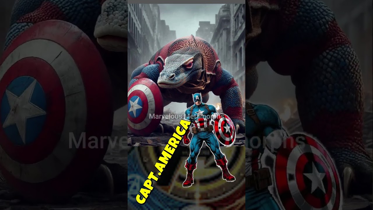 Superhero but Komodo Dragon💥 Marvel DC 