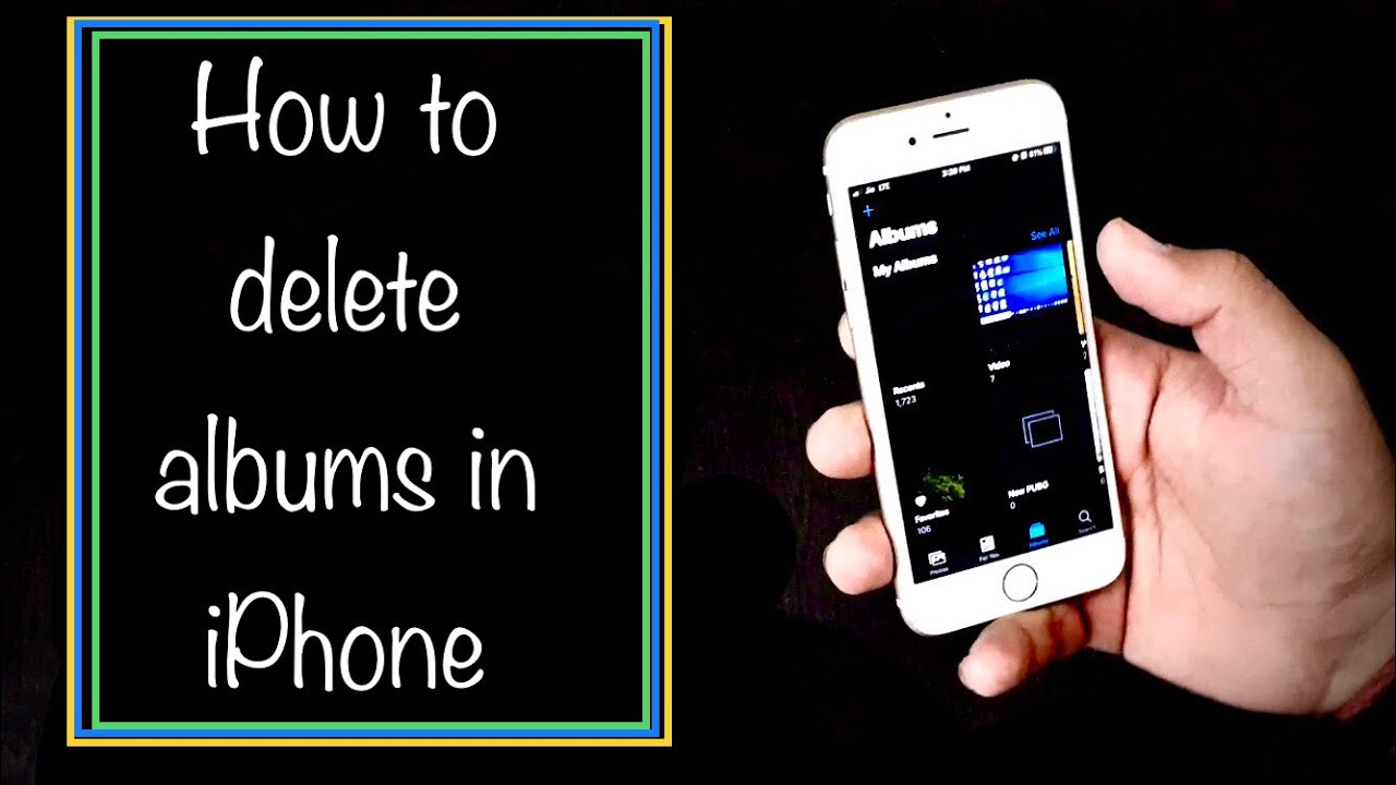 How to delete albums in iPhone - YouTube
