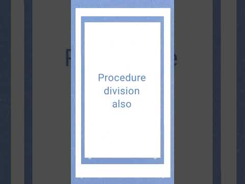 Procedure Division COBOL Programming Language