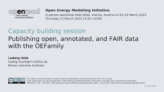 Publishing open, annotated, and FAIR data with the OEFamily