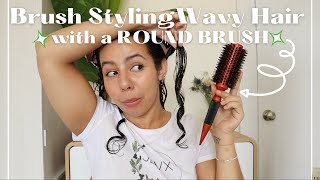 TIK TOK GOT ME AGAIN: BRUSH STYLING WAVY CURLY HAIR WITH A ROUND BOAR/NYLON BRISTLE BRUSH