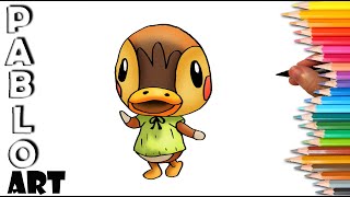 How to Draw 🐥 Molly from Animal Crossing | Learn to Draw  step by step screenshot 4