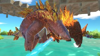 Inferno Clash: Thermonuclear Godzilla vs. Magmajira!(Hungry Shark) - Animal Revolt Battle Simulator