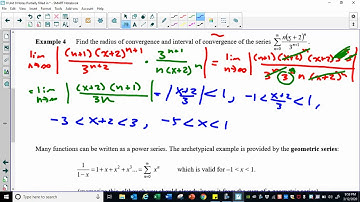 Unit 8 Day 6 Video 6: Radius and Interval of Convergence Example 4