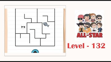 Brain test all star level 132 Help the cat catch the fish.