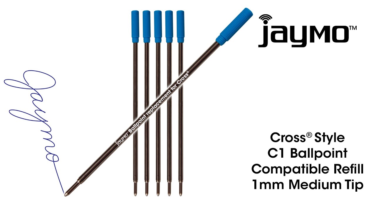 Jaymo Cross Compatible Ballpoint Pen Refill Instructional Video YouTube