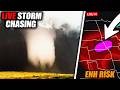Getting up INTO a Crazy Hail Storm (Linneus, MO) | Live Storm Chasers