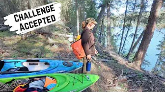 Kayaking Our Cabin Lake for the First Time Ever!
