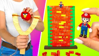 Awesome DIY Arcade Games || Cool Mario And Angry Birds Games