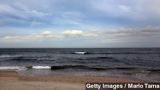 Boulder-Sized Ice Chunks Wash Up On Cape Cod Shore
