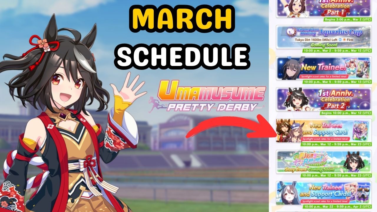 March Schedule is Umazing - No MANT/Aquarius Overlap & More | Umamusume: Pretty Derby