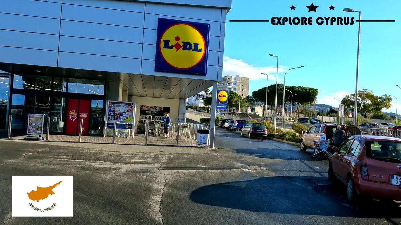 DRIVING from LIDL SUPERMARKET to ALPHAMEGA SUPERMARKET in PAPHOS - CYPRUS 4K (60fps)