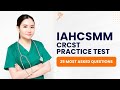 IAHCSMM CRCST Practice Test Chapter 10 (25 Most Asked Questions)
