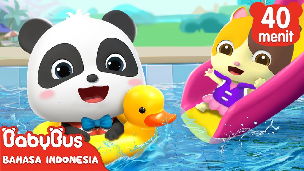 Ayo Kita Berenang Bersama Kiki dan Mimi | Lagu Berenang Anak-anak | BabyBus Bahasa Indonesia