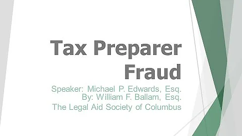 Tax preparer fraud