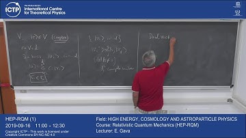 Relativistic Quantum Mechanics (HEP-RQM) Lecture 1