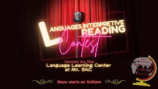 Mt. SAC 2nd Annual Languages Interpretive Reading contest