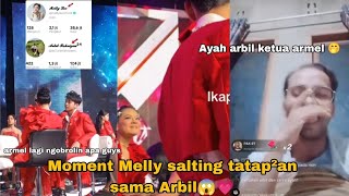 Bikin nyengirr!!!!! 😱 Moment Melly lee salting di tatap arbil,gemesssh💗