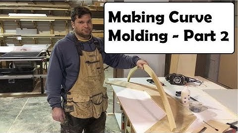 How to make accurate curved moldings with a router Part 2