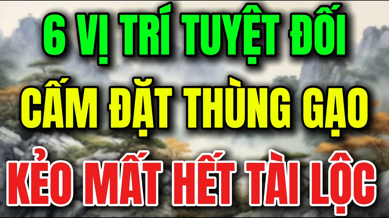 6 NƠI TUYỆT ĐỐI CẤM ĐẶT THÙNG GẠO – ĐẶT SAI, GIA CHỦ VỠ NỢ, NGHÈO MẠT KIẾP-Lời Phật Dạy #loiphatday