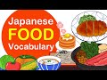 FOOD vocabulary in Japanese🇯🇵 - 食べもの(Tabemono)