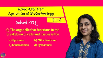 ICAR ARS NET Agricultural Biotechnology | Solved PYQ | Solving Questions with Gauri ma’am