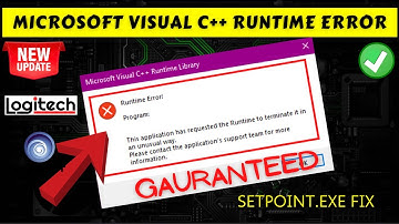 Microsoft visual C++ Runtime Error This application has requested the runtime to terminate Fix