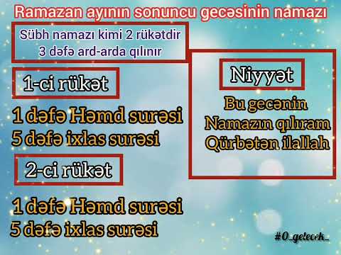 Ramazan Ayının Sonuncu Gününün Namazı