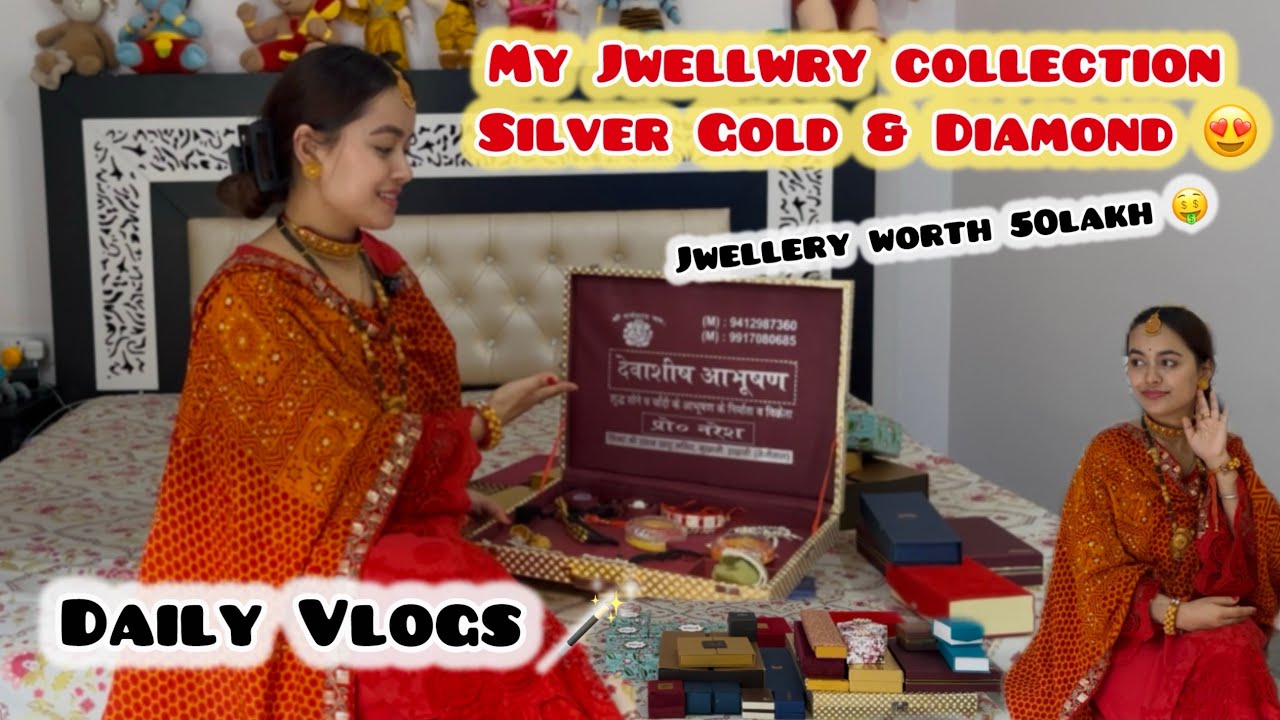 My Gold Jewellery Collection 💎 | My Wedding Jwellery❤️| #vlog90 #dailyvlogs 