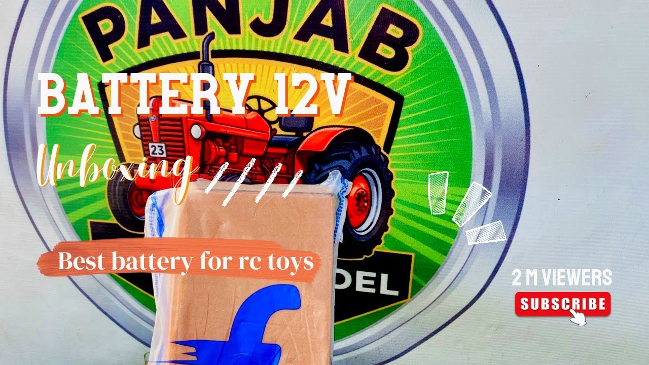 12 v battery unboxing video/orderd from flip kart /best for rc tractor/