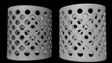 How to create holes in a cylinder in Cinema 4D