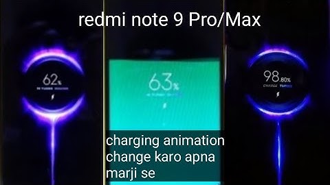 haw can charging animation change any redmi/ Poco phone