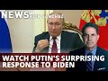 Watch Putin's surprising response to Biden's 'killer' comment