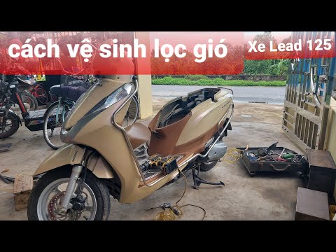 Video cách tháo lọc gió xe lead 125 vệ sinh tại nhà nhanh... - youtube