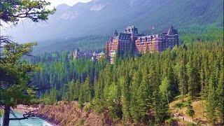 World Famous Luxury BANFF Springs Fairmont Hotel Inside and Outside tour