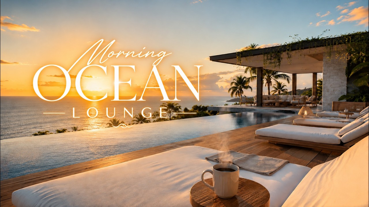 Summer Coastal Lounge Music 🌊 Relax & Focus by the Pool | Morning