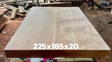 Tấm gỗ đinh hương đẹp từ lúc thô mộc hàng chốt vuông vân chun kín mặt