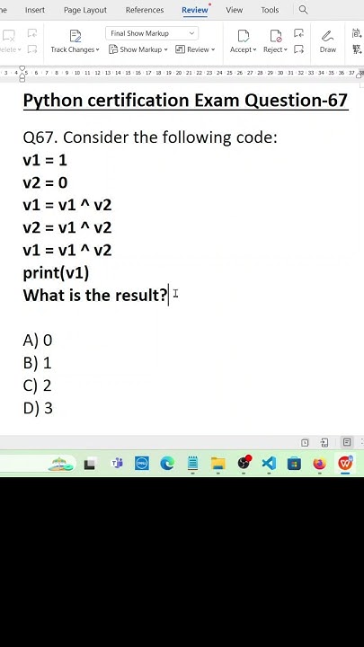 Python certification exam Question-67#pythonprogramming #shortsfeed # ...
