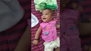 Laughing 3 month baby