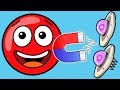 Новый КРАСНЫЙ ШАР #10. 27-28 УРОВНИ.  Мультик ИГРА New Red Ball 2