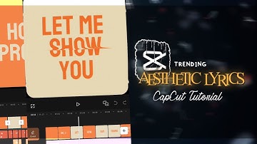 Trending lyrics video capcut tutorial