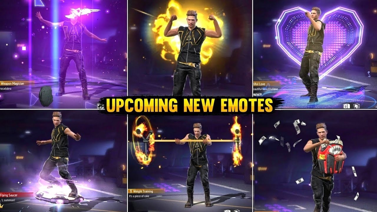 Free Fire New OB 35 Update All Emotes Review | Free Fire Free & Paid Emote | Legendary New Emotes