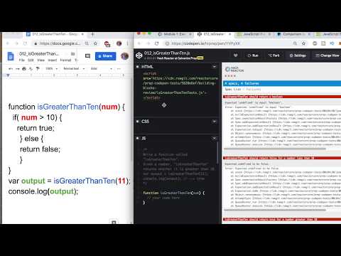 Hack Reactor Bootcamp Prep | Module 1 | 012_isGreaterThan10 | JavaScript Exercise
